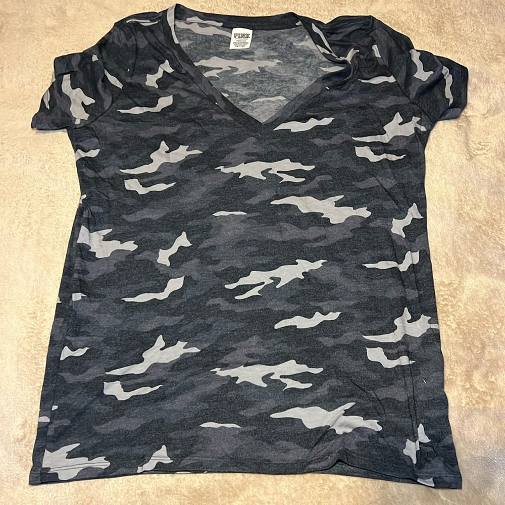 NWOT Pink Victoria’s Secret Camo T-Shirt